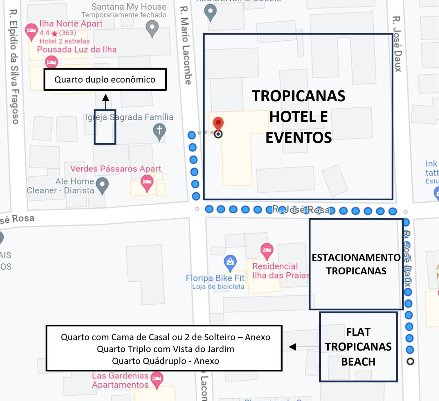 Tropicanas Hotel E Eventos Florianópolis Exteriör bild